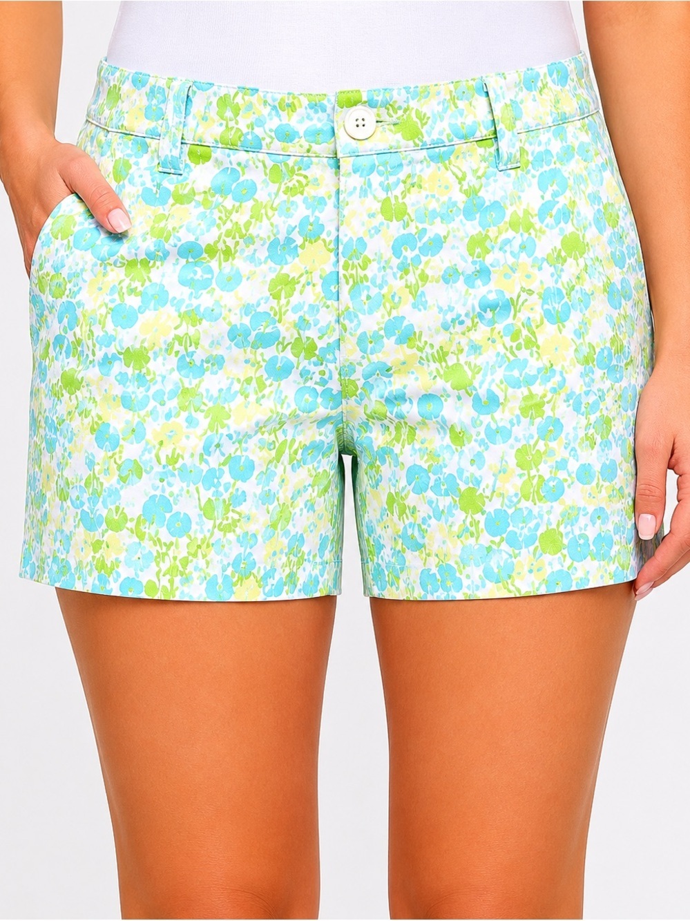 Lilly Pulitzer Palm Beach Fit Floral Print Bermuda Shorts Size 6 - Picture 7 of 8